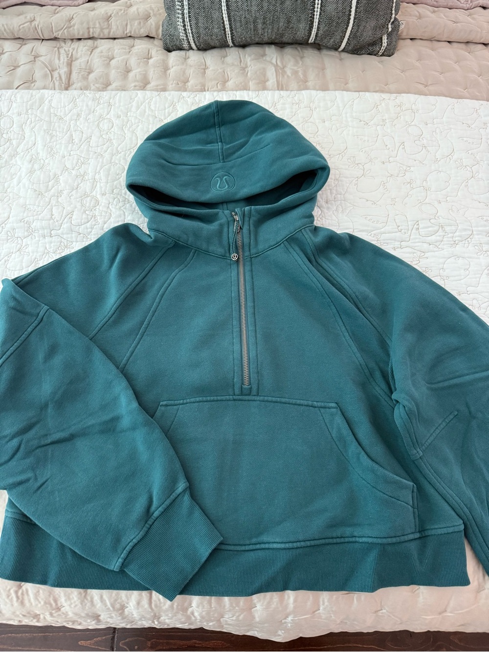 GUC Lululemon Scuba Half-Zip Hoodie M/L Jasper Green